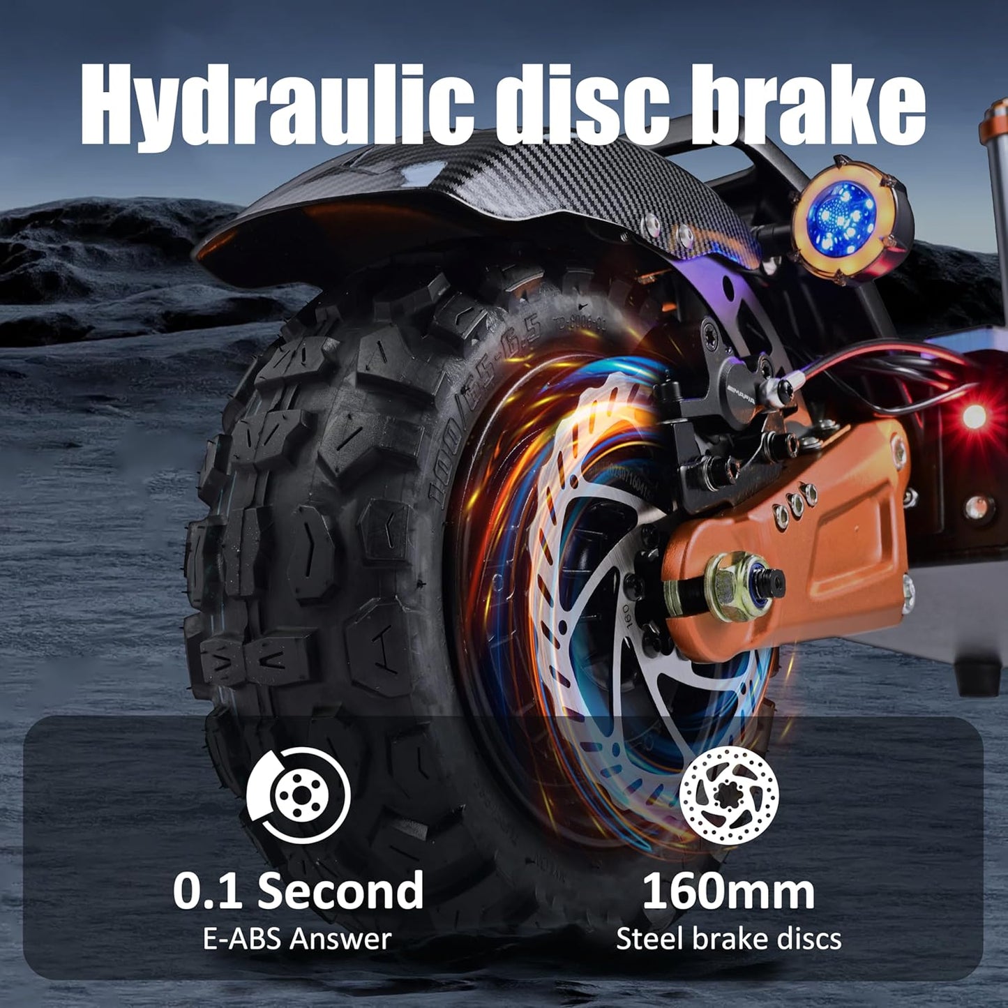 S11PRO Dual Motor Off Road Scooter for Adults - 55MPH, 75-Mile Range, 6000W Peak, 11-Inch Tires, UL2272 Certified