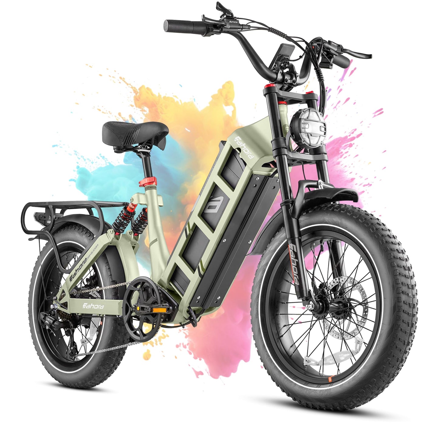 eAhora 2025 Juliet Pro 2/Juliet 2/Juliet Electric Bike for Adults 43Mph Peak 4400W/1700W/1200W Dual Motor Ebike 60V/52V 70Ah/60Ah 200+Miles Long Range Step Thru Full Suspension Electric Bicycle