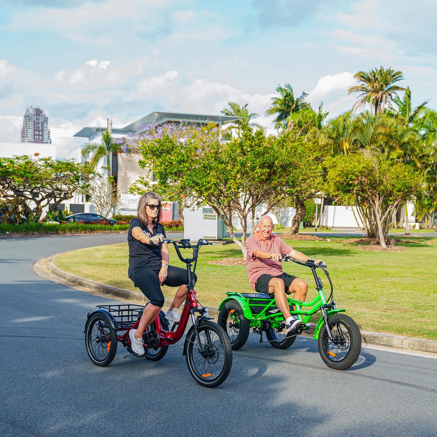 ADDMOTOR ARISETAN Electric Trike for Adults, 750W Rear Motor Electric Tricycle, 85MI 48V 20AH UL2849 Etrike, 380lbs, Semi-Recumbent Three Wheel Electric Bike for Seniors, Parking Brake & Differential