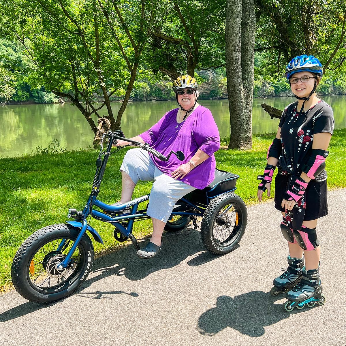 ADDMOTOR ARISETAN Electric Trike for Adults, 750W Rear Motor Electric Tricycle, 85MI 48V 20AH UL2849 Etrike, 380lbs, Semi-Recumbent Three Wheel Electric Bike for Seniors, Parking Brake & Differential