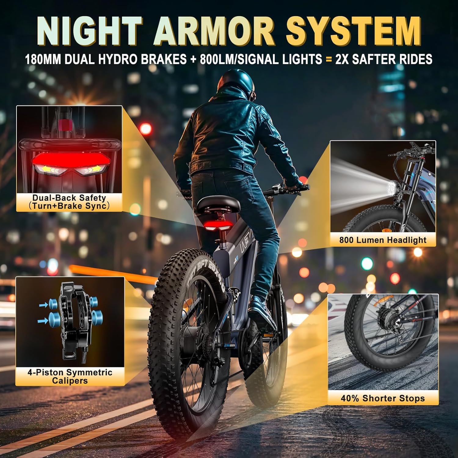 FREESKY 2025 Upgraded Dual Battery 48V 41AH Peak 2500W Motor 90-160 Miles Long Range Electric Bike for Adults 38MPH+ 26" Fat Tire Full Suspension EBike with Dual Hydraulic Brakes