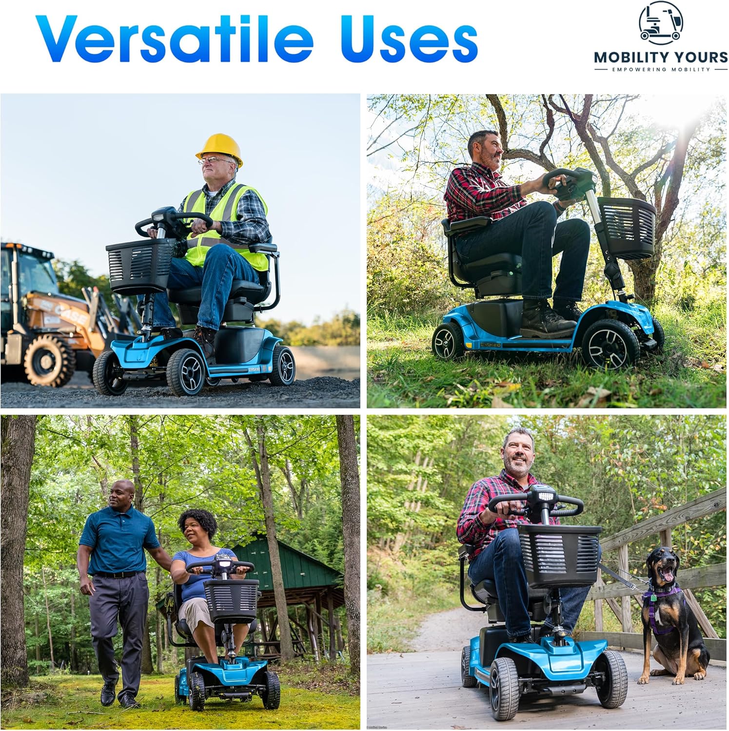Storage Pod + Pride Moobility Revo 2.0, Heavy Duty 4 Wheel Mobility Scooter for Adults, 400 lb Capacity, 20" Wide Seat, LED, 17.8 Miles Per Charge, CTS Suspension, Service Warranty