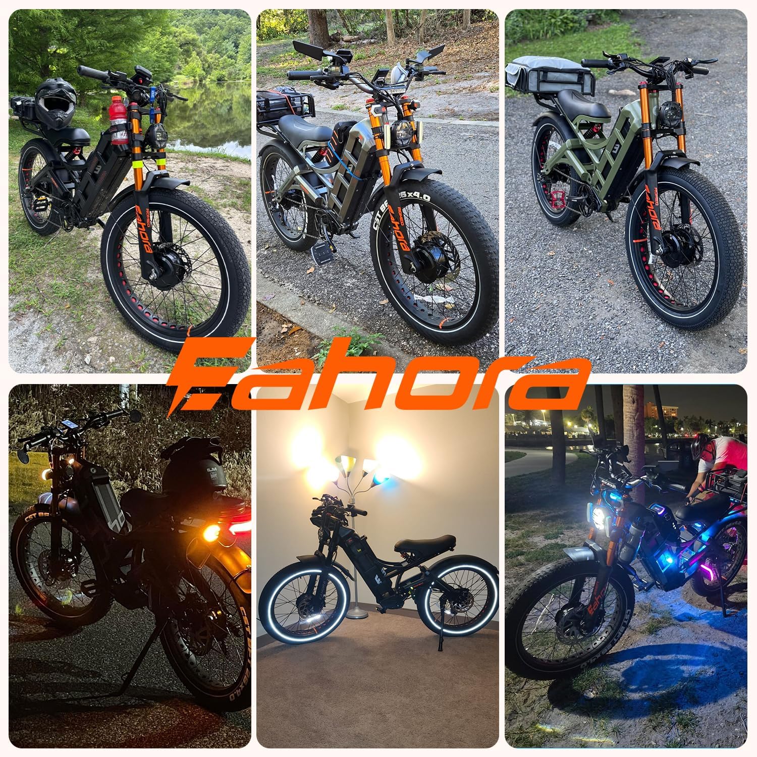 2025 Eahora Romeo Pro 2/Pro 3 46-50Mph Electric Bike for Adults, Peak 5600W/4000W Dual Motor Ebike, 60V 80Ah/52V 70Ah 235 Mile Long Range E Bike, 26*4.0" Fat Tire, Full Suspension, All Terrain, UL2849